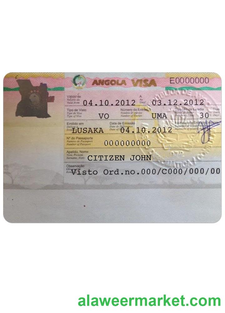ANGOLA work visa